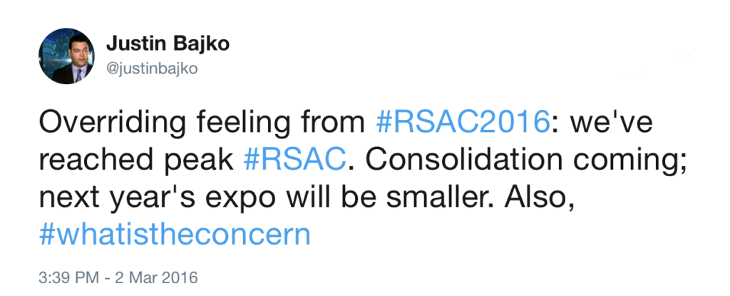 RSA expo tweet