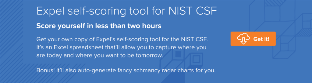 Expel self-scoring tool for NIST CSF