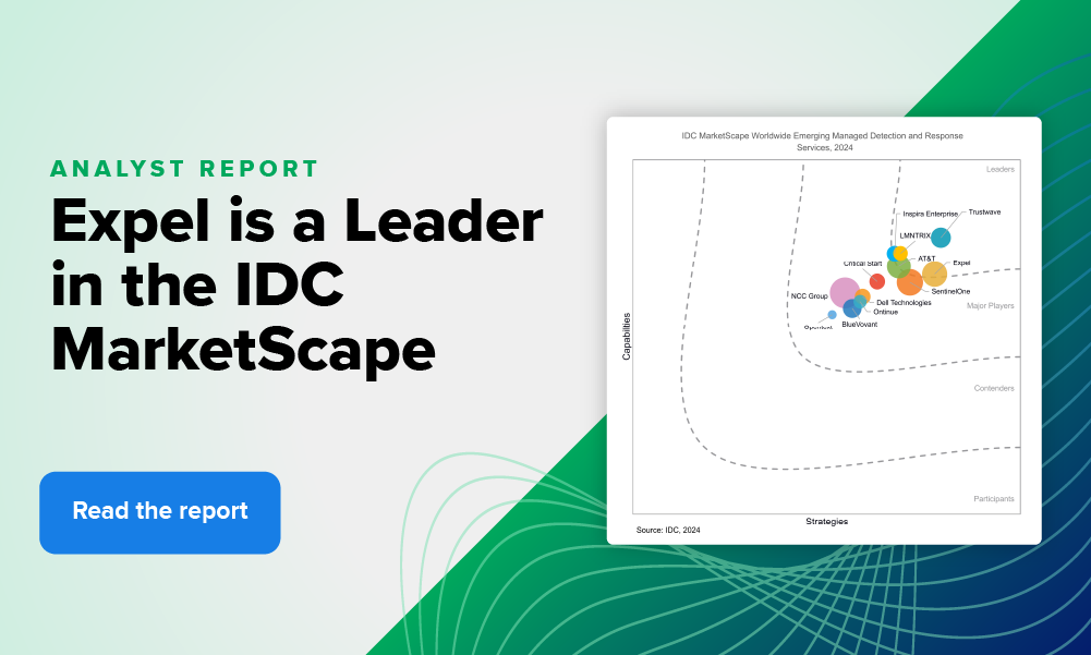 The results are in: we’re officially a Leader in the IDC MarketScape for Worldwide Emerging MDR