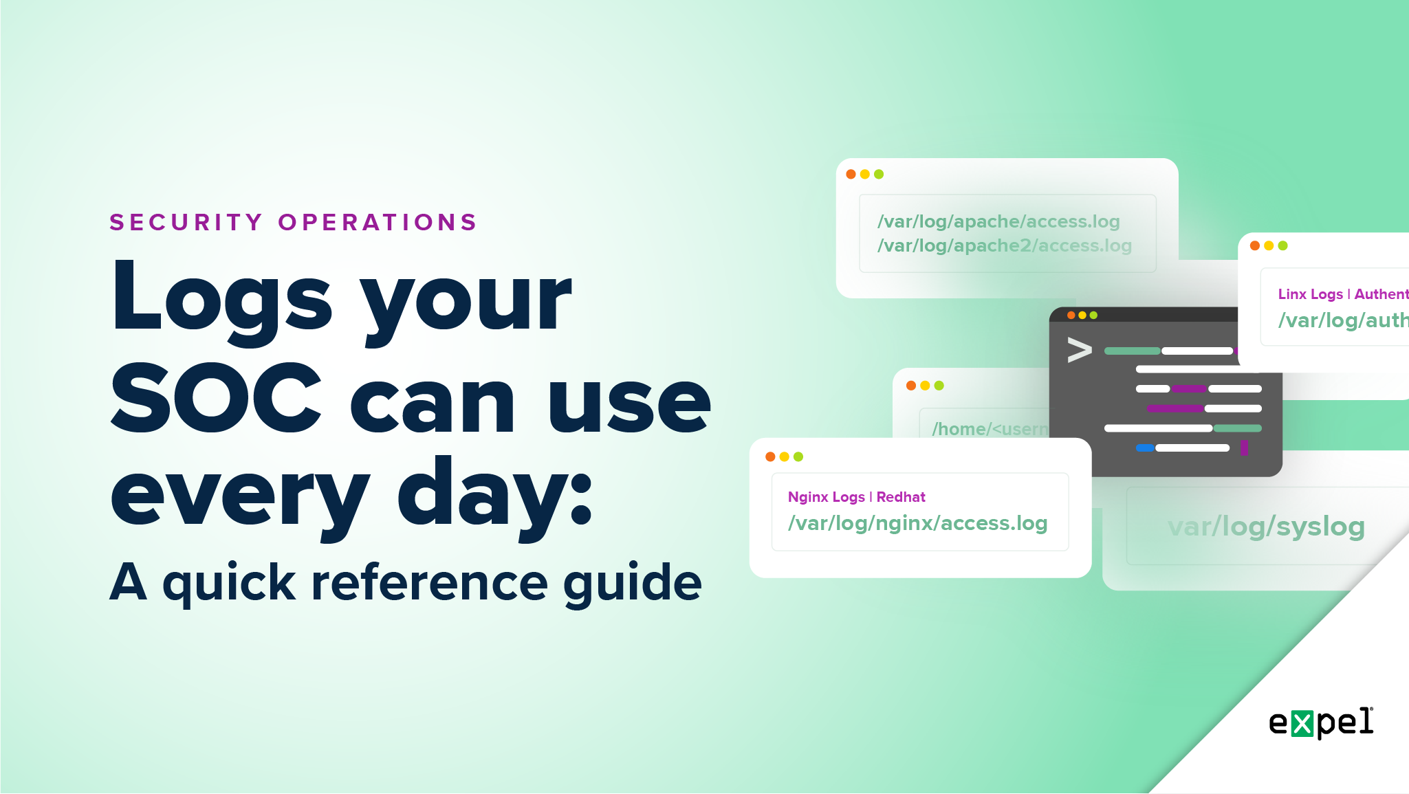 Logs your SOC can use every day: a quick reference guide | Expel