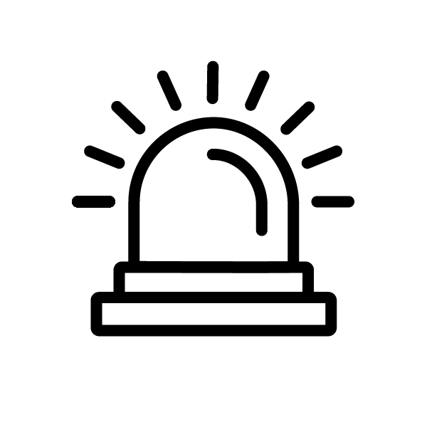 light detecting signal cybersecurity icon