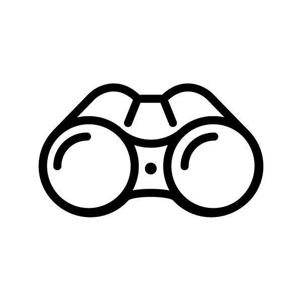 binoculars for clear visibility icon