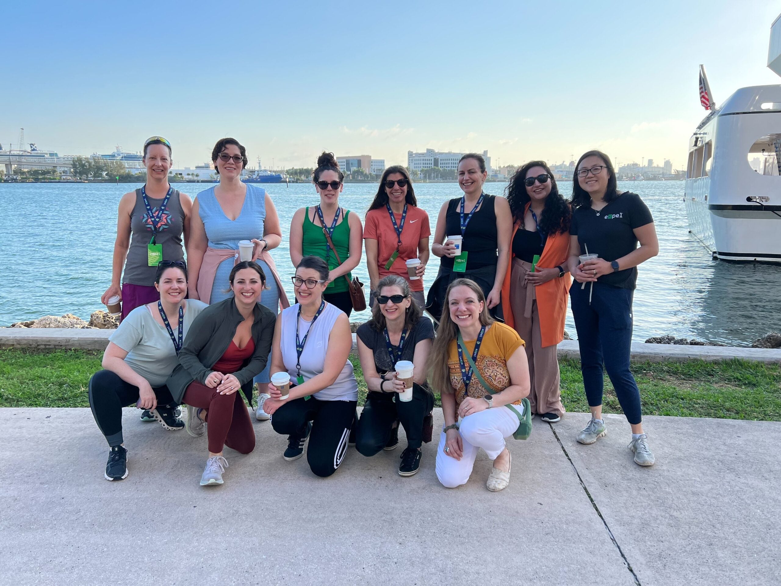 Women of Expel ERG meeting for coffee at company CKO in Miami