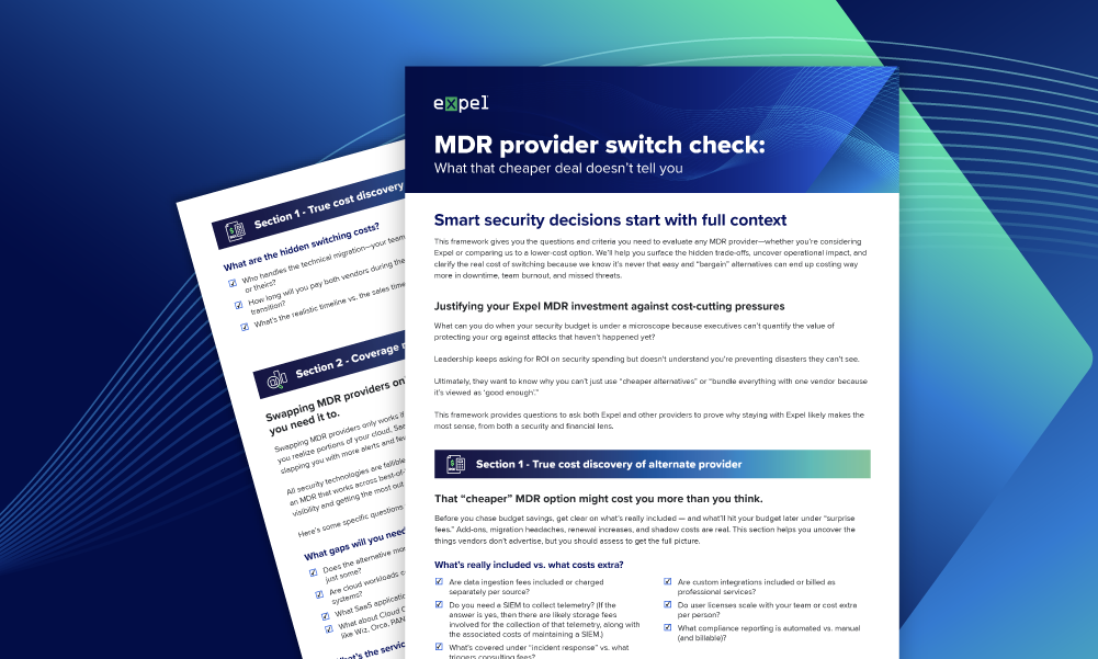 MDR provider switch checklist