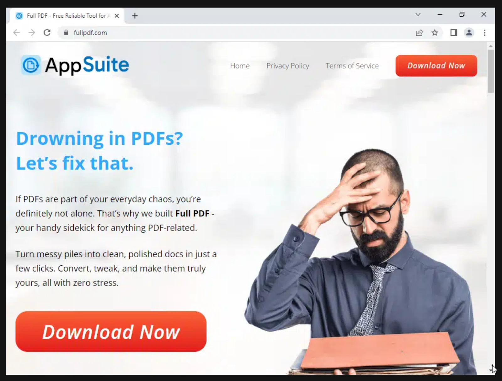 A screenshot of fullpdf.com