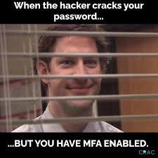 A meme about MFA. 