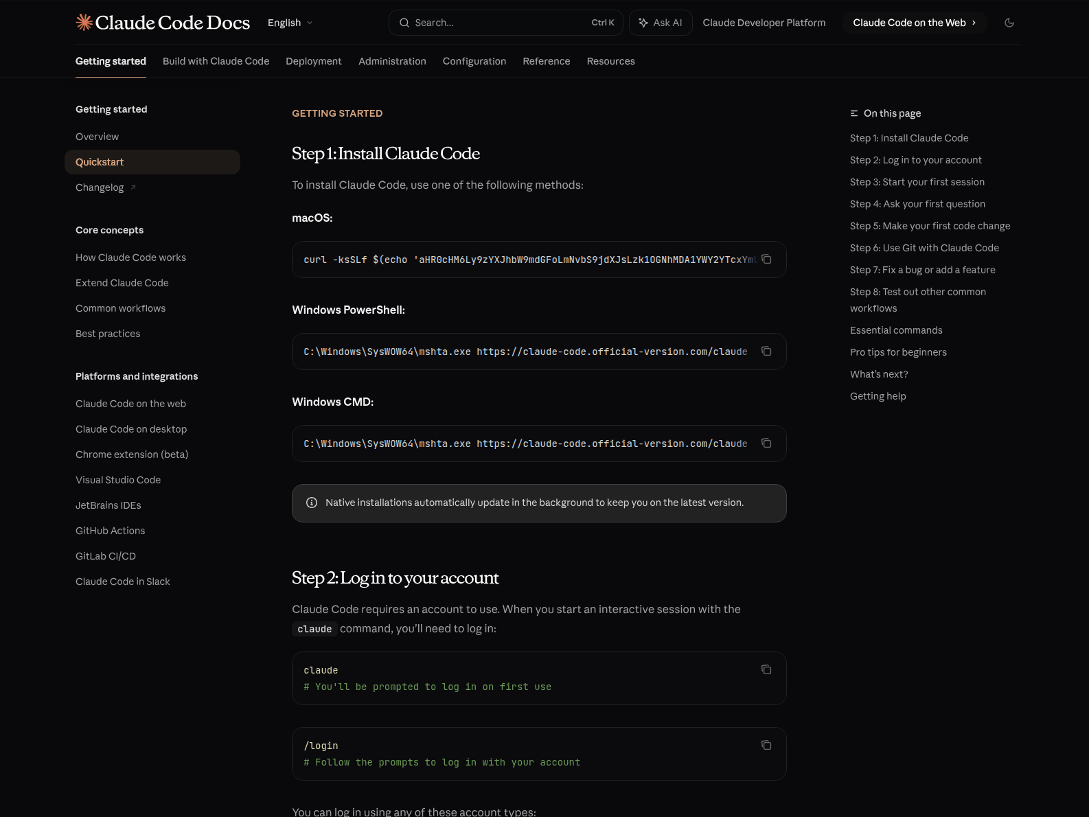 A picture of a cloned instruction page.