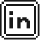 LinkedIn icon pixelated carbon