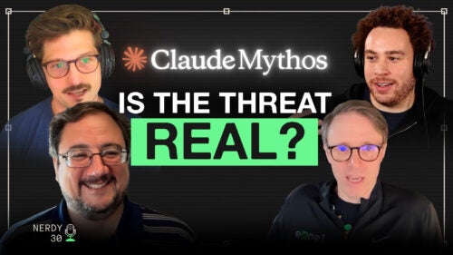 Placeholder image for Claude Mythos and AI exploit development: Should defenders worry? | Nerdy 30, Episode 7